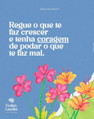 Publicação do Instagram da Evelyn Lesniki